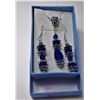 Image 1 : COBALT BLUE SWAROVSKI CRYSTAL SET