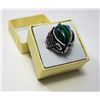 Image 1 : TIBETAN SILVER MALACHITE RING