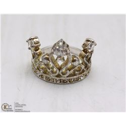.925 SILVER CROWN RING SIZE 7