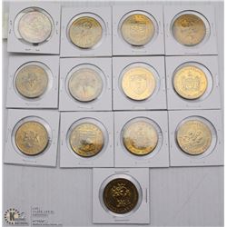 COMPLETE SET OF PROVINCIAL FLOWER TOKENS