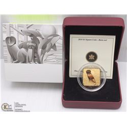 RCM 2010 $3.00 SQUARE COIN OF BARN OWL