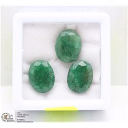 3- NATURAL GREEN EMERALD 24.5CT