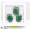 Image 1 : 3- NATURAL GREEN EMERALD 24.5CT