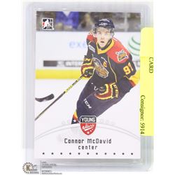 CONNOR MCDAVID PRE  ROOKIE HOCKEY CARD