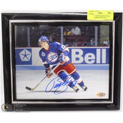 TEEMU SELANNE SIGNED 8"X10" PHOTO FRAMED WITH COA