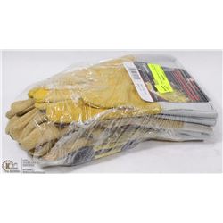 5 PAIRS OF ASSORTED WELDING GLOVES
