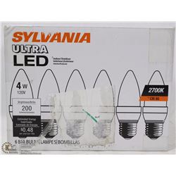CASE OF 6  SYLVANIA LD B10 ULTRA BULBS