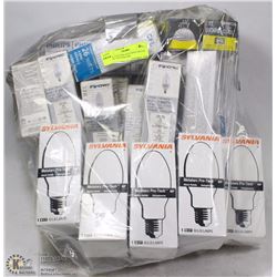 LOT OF LED AND SYLVANIA METAL ARC PRO TECH BULBS