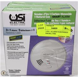 LOT OF 3-IN-1 ALARM HARDWIRED SMART SMOKE, FIRE
