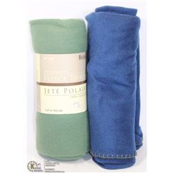 LOT OF 2 NEW FLEECE BLANKETS