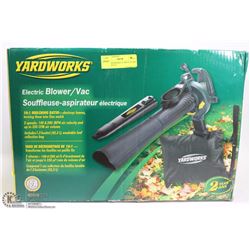 NEW YARDWORKS 10 AMP ELECTRIC BLOWER/VAC