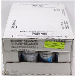 CASE OF VANILLA FLAVOR ENSURE MEAL SUPPLEMENT