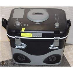 COORS LIGHT ELECTRIC COOLER W/RADIO AND IPOD DOCK