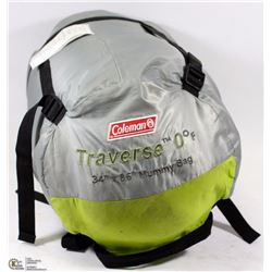 COLEMAN TRAVERSE 0 DEGREE ,34" BY 86 " MUMMY BAG
