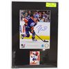 Image 1 : MATTED EDMONTON OILERS TAYLOR HALL SIGNED PHOTO
