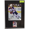 Image 1 : MATTED EDMONTON OILERS DARCY HORDICHUK SIGNED