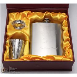 STAINLESS STEEL 7OZ FLASK SET