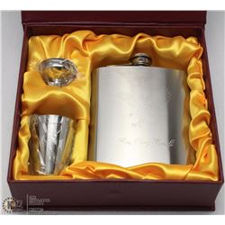 STAINLESS STEEL 7OZ FLASK SET