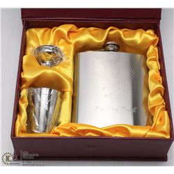 STAINLESS STEEL 7OZ FLASK SET