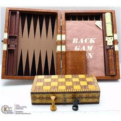 VINTAGE HANDCRAFTED WOODEN CHESS SET