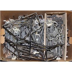 FLAT OF PEG BOARD HOOKS