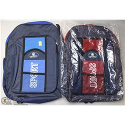LOT OF 2 SPORT BACKPACKS