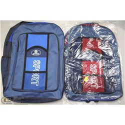 LOT OF 2 SPORT BACKPACKS