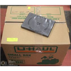 BOX OF NEW CD CASES 100 PLUS