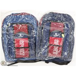 LOT OF 2 SPORT BACKPACKS