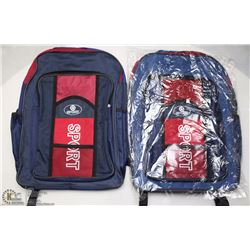 LOT OF 2 SPORT BACKPACKS