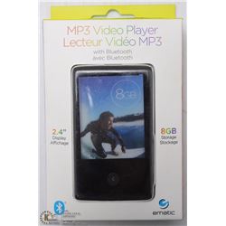 EMATIC MP3 VIDEO PLAYER 2.4" WITH BLUE TOOTH 8GB