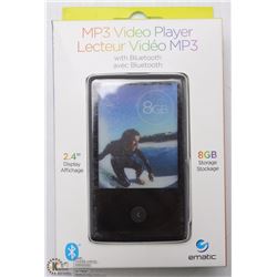 EMATIC MP3 VIDEO PLAYER 2.4" WITH BLUE TOOTH 8GB