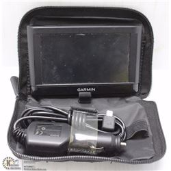 GARMIN GPS UNIT WITH CAR CHARGER AND CASE
