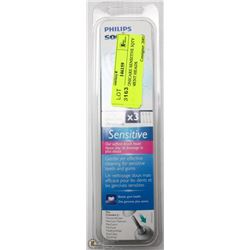 PHILIPS SONICARE SENSITIVE 3QTY REPLACEMENT HEADS