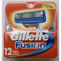 GILLETTE FUSION 12 CARTRIDGES