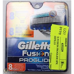 GILLETTE FUSION PROGLIDE 8PK BLADE REFILLS