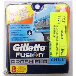 GILLETTE FUSION PROSHIELD CHILL 8PK BLADE REFILLS