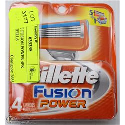 GILLETTE FUSION POWER 4PK BLADE REFILLS