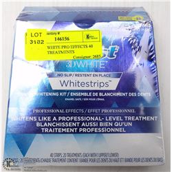 CREST 3D WHITE PRO EFFECTS 40 STRIPS/20 TREATMENTS