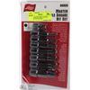 Image 1 : LISLE MASTER TRIPLE SOCKET SQUARE BIT SET 9PCS