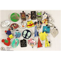 LOT OF 25 OFFICIAL WALT DISNEY TRADING LAPEL PINS