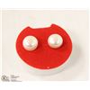 Image 1 : 159-FRESH WATER PEARL EARRINGS .925 STERLING