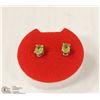 Image 1 : 149-NATURAL PERIDOT EARRINGS .925 STERLING SILV ER