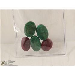 42-NATURAL EMERALD & RUBY 81CT