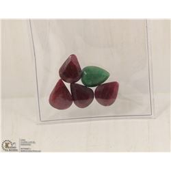 43-NATURAL EMERALD & RUBY 54CT