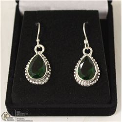 138-CHROME DIOPSIDE GEMSTONE EARRINGS