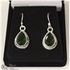 Image 1 : 138-CHROME DIOPSIDE GEMSTONE EARRINGS