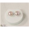 Image 1 : 157-FRESH WATER PEARL EARRINGS .925 STERLING