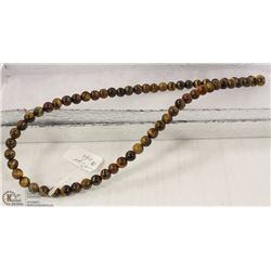 211-BROWN TIGER EYE LOOSE BEAD NECKLACE