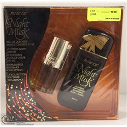 AVIANCE NIGHT MUSK BODY LOTION AND COLOGNE SET